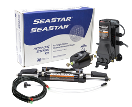 Seastar Hydraulic Steering Kit For Outboards Up To 300hp, Incl. Spa Power Assist Pa1200-2 - 074340 - 9074340