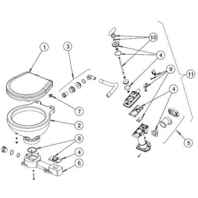 Johnson Pump Drain Plug Toilet Base - 259119 72dpi - 259119